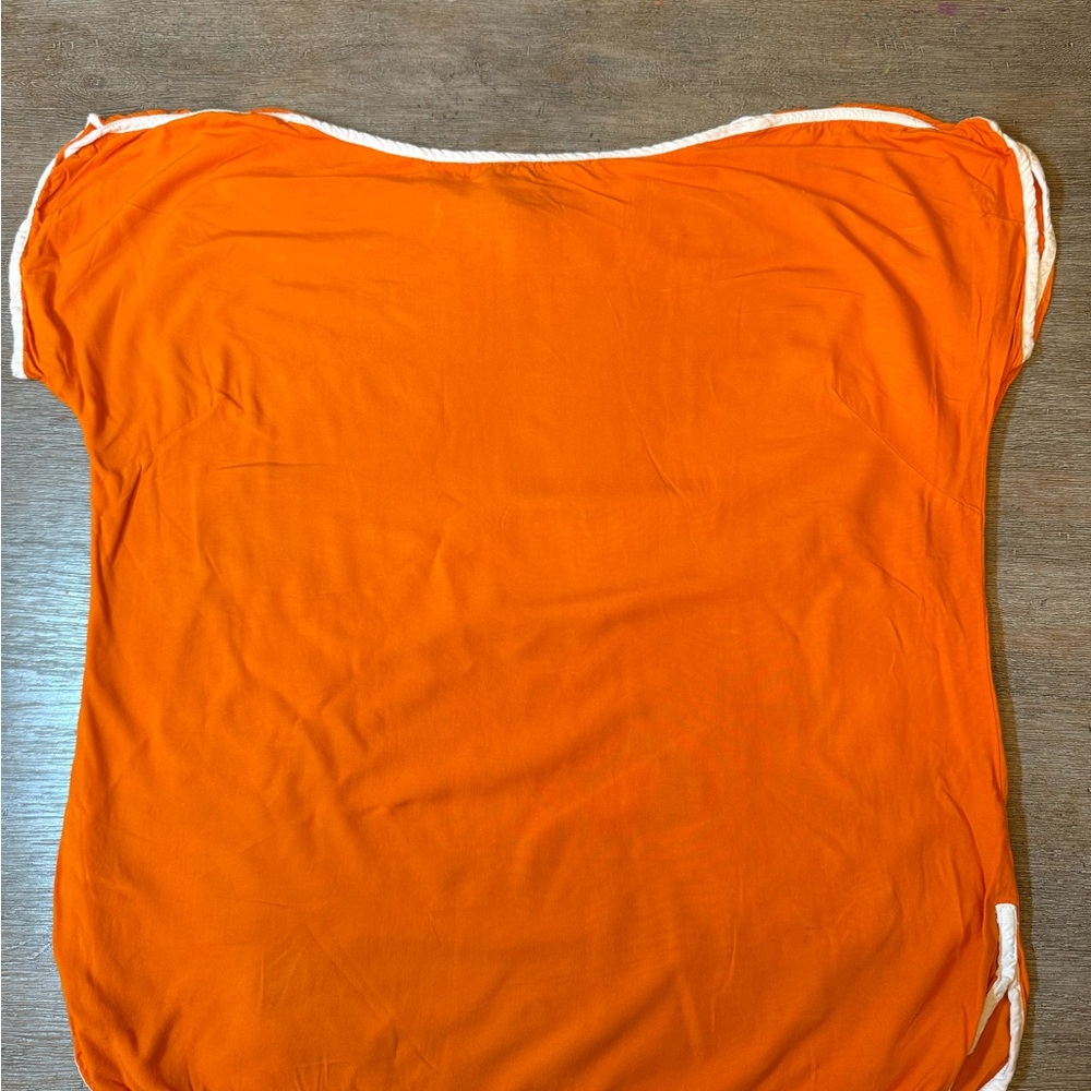 Escapada Orange Short Sleeve Top - Picture 2 of 3